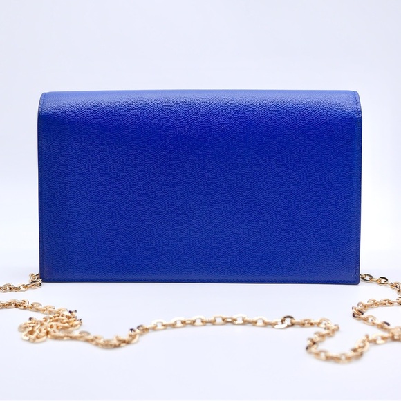 🍓YSL Monogram Flap Clutch in Grained Leather - Picture 13 of 16